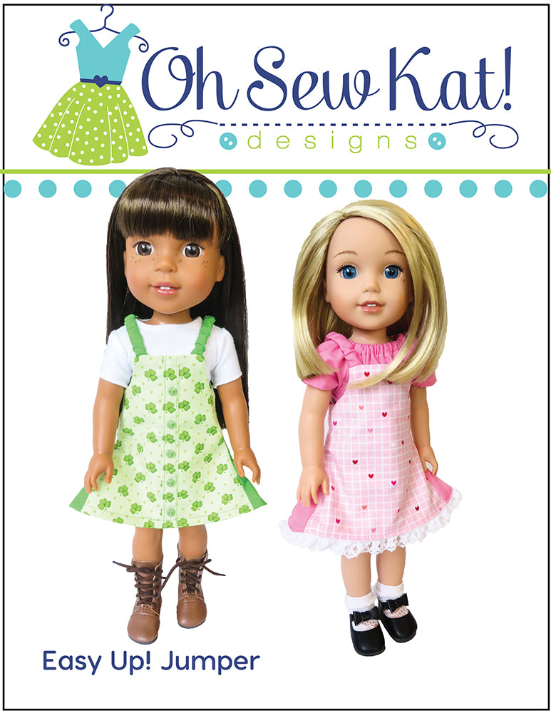Oh Sew Kat WellieWishers Easy Up! Jumper 14.5" Doll Clothes Pattern Pixie Faire