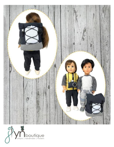 My Sunshine Dolls 18 Inch Modern Outdoor Adventures Camping Gear 18" Doll Accessories Pattern Pixie Faire