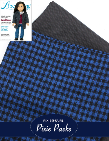 Pixie Faire Pixie Packs Limited Edition Oxford Square Coat Royal Check Pixie Pack Pixie Faire