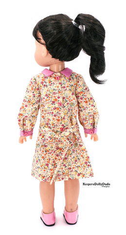 Keepers Dolly Duds Designs WellieWishers Downtown 1920s Dress and Hat 14.5" Doll Clothes Pattern Pixie Faire