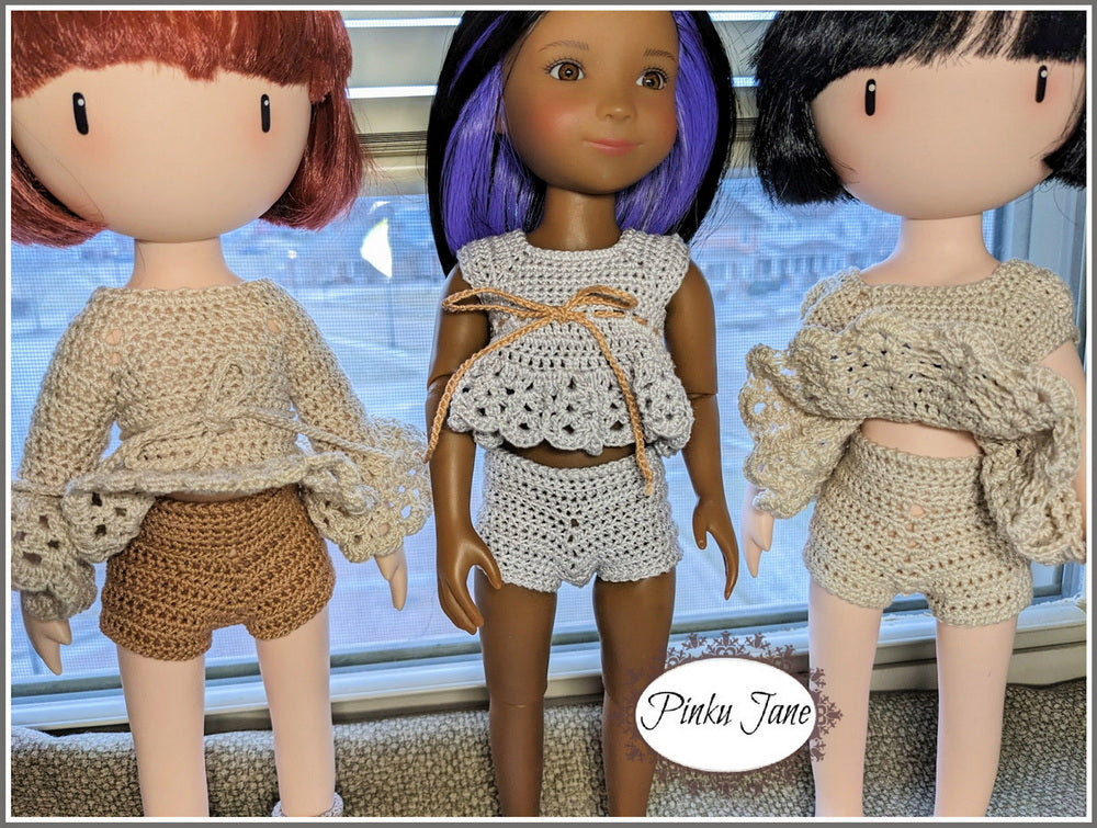 Pinku Jane Gorjuss Basic Crochet Panties Crochet Pattern For 12-12.5" Gorjuss and Siblies Dolls Pixie Faire