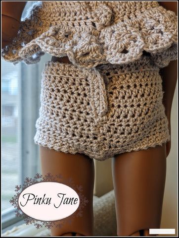 Pinku Jane Gorjuss Basic Crochet Panties Crochet Pattern For 12-12.5" Gorjuss and Siblies Dolls Pixie Faire