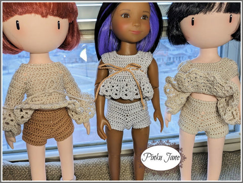 Pinku Jane Gorjuss Basic Crochet Panties Crochet Pattern For 12-12.5" Gorjuss and Siblies Dolls Pixie Faire