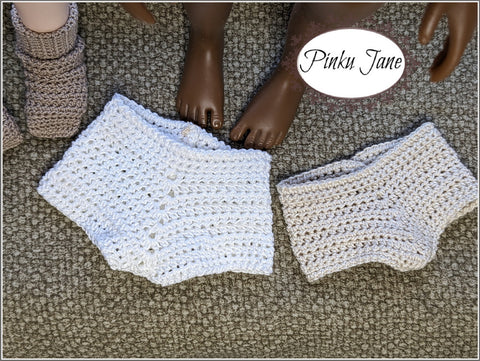 Pinku Jane Gorjuss Basic Crochet Panties Crochet Pattern For 12-12.5" Gorjuss and Siblies Dolls Pixie Faire