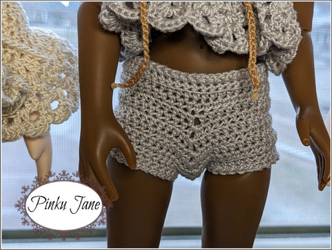 Pinku Jane Gorjuss Basic Crochet Panties Crochet Pattern For 12-12.5" Gorjuss and Siblies Dolls Pixie Faire