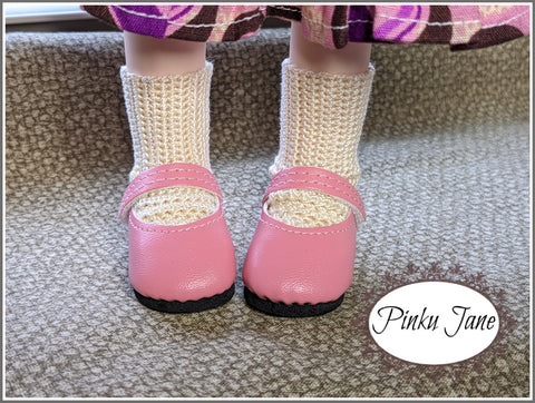 Pinku Jane Gorjuss Basic Crochet Socks Crochet Pattern For 12-12.5" Gorjuss and Siblies Dolls Pixie Faire