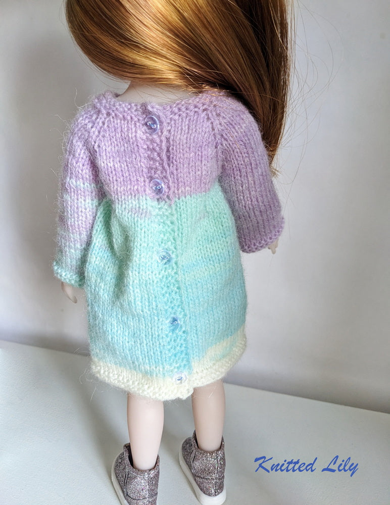 Knitted Lily Ruby Red Fashion Friends Calla Tunic Knitting Pattern for 15" Ruby Red Fashion Friends® Dolls Pixie Faire