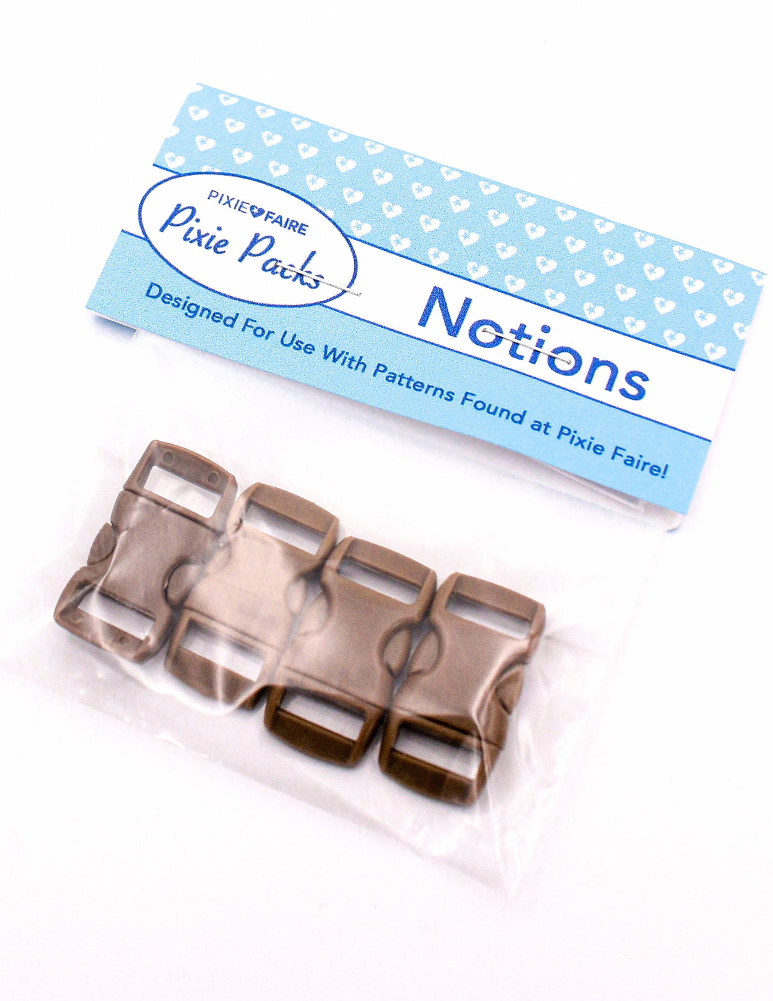 Pixie Faire Pixie Packs Pixie Packs 1/2" Parachute Buckles Set of 4 Pixie Faire
