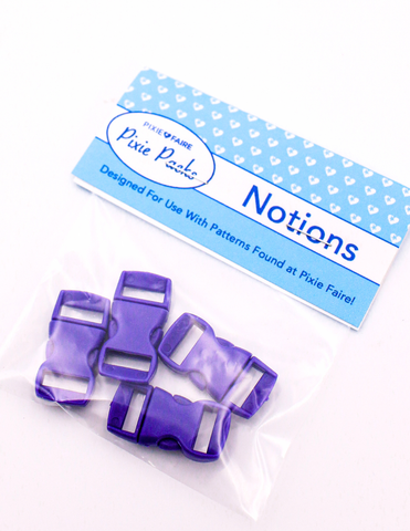 Pixie Faire Pixie Packs Pixie Packs 1/2" Parachute Buckles Set of 4 Pixie Faire
