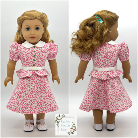 Eighteen Cotton Lane 18 Inch Historical Let's Be Friends! 18" Doll Clothes Pattern Pixie Faire
