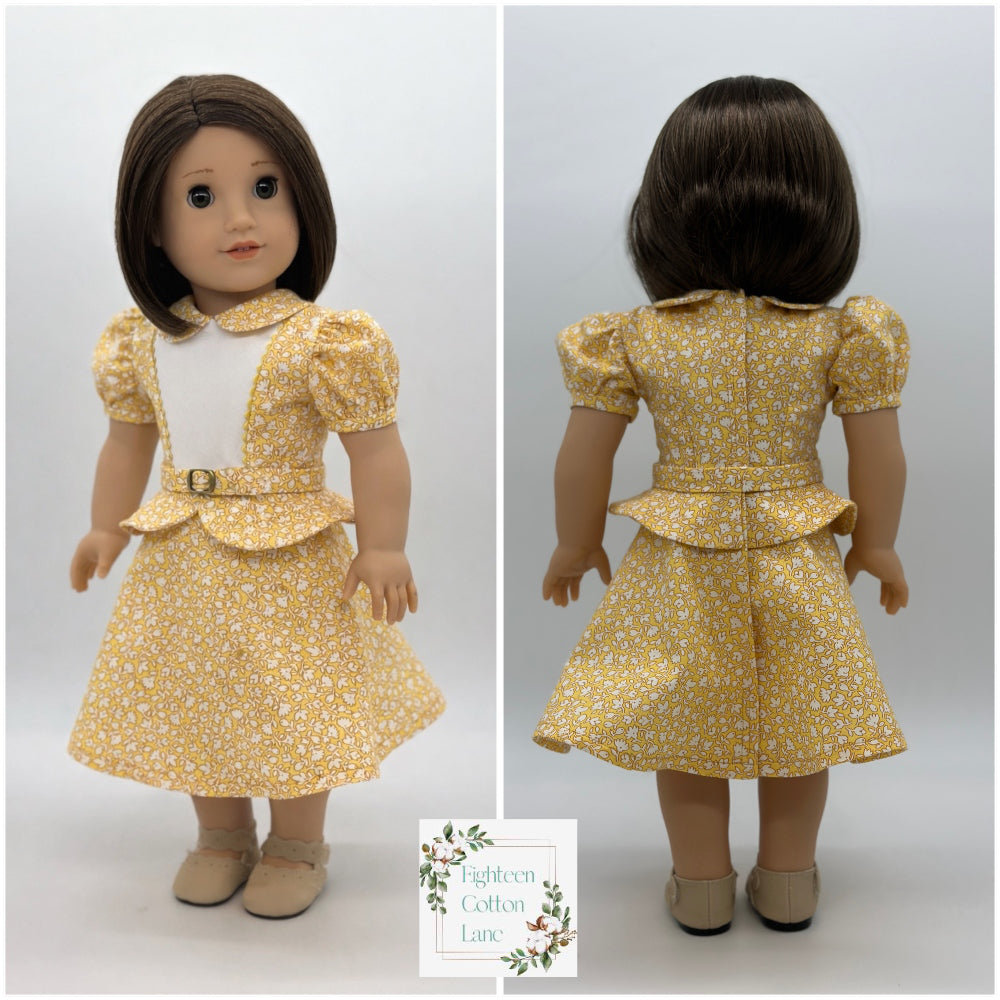 Eighteen Cotton Lane 18 Inch Historical Let's Be Friends! 18" Doll Clothes Pattern Pixie Faire