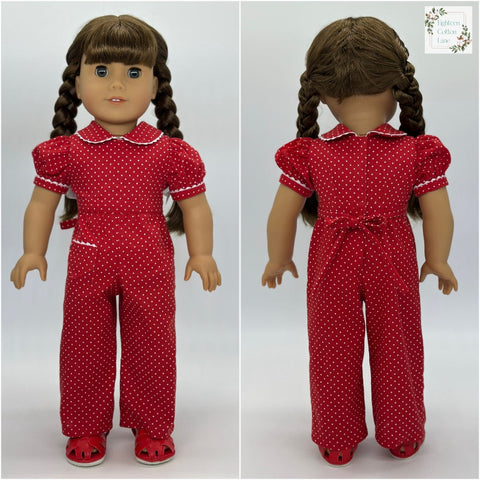 Eighteen Cotton Lane 18 Inch Historical Let's Plant a Victory Garden! 18" Doll Clothes Pattern Pixie Faire
