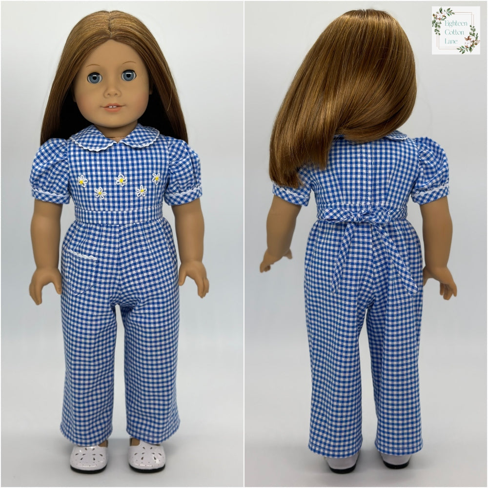 Eighteen Cotton Lane 18 Inch Historical Let's Plant a Victory Garden! 18" Doll Clothes Pattern Pixie Faire