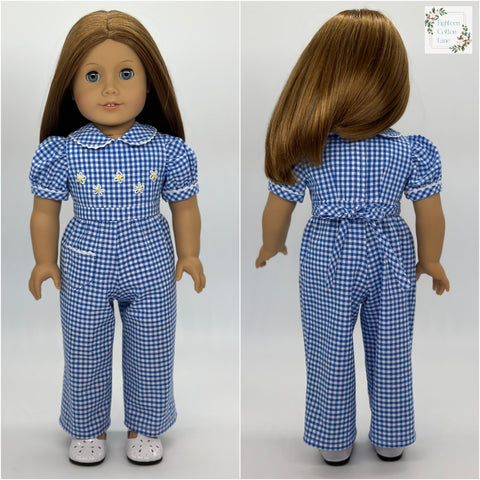 Eighteen Cotton Lane 18 Inch Historical Let's Plant a Victory Garden! 18" Doll Clothes Pattern Pixie Faire