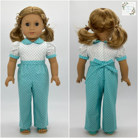 Eighteen Cotton Lane 18 Inch Historical Let's Plant a Victory Garden! 18" Doll Clothes Pattern Pixie Faire