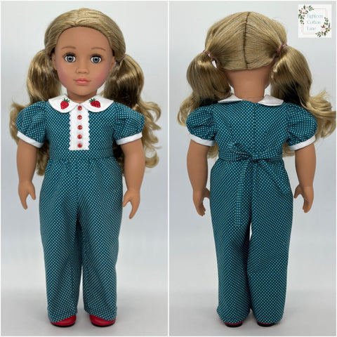 Eighteen Cotton Lane 18 Inch Historical Let's Plant a Victory Garden! 18" Doll Clothes Pattern Pixie Faire
