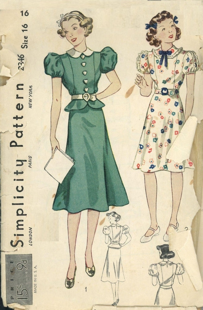 Eighteen Cotton Lane 18 Inch Historical Let's Be Friends! 18" Doll Clothes Pattern Pixie Faire