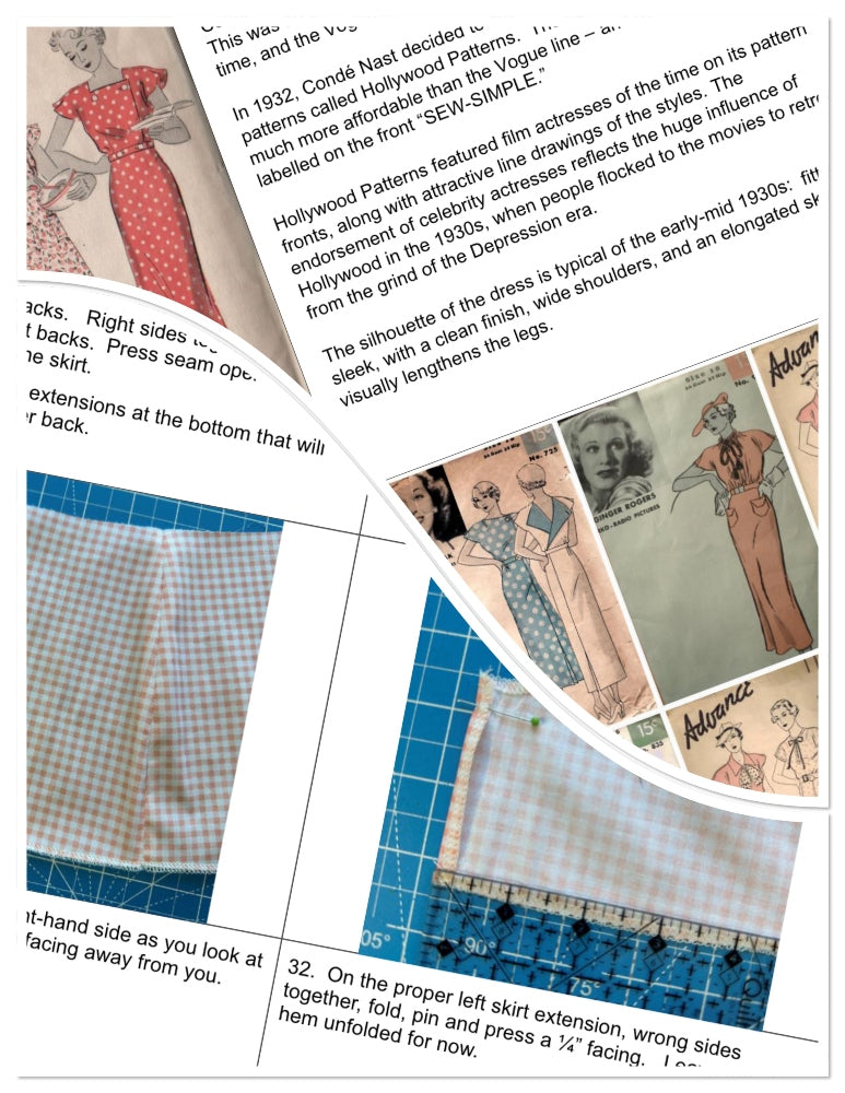 Eighteen Cotton Lane 18 Inch Historical Let's Bake a Birthday Cake! 18" Doll Clothes Pattern Pixie Faire
