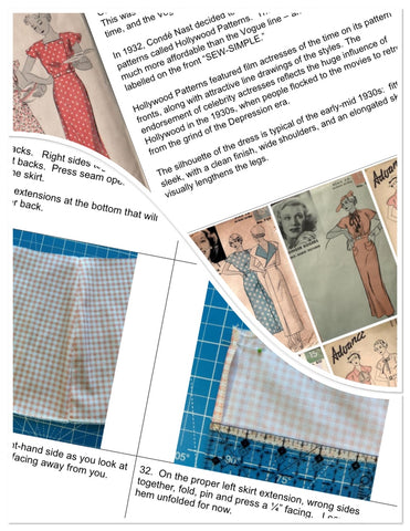 Eighteen Cotton Lane 18 Inch Historical Let's Bake a Birthday Cake! 18" Doll Clothes Pattern Pixie Faire