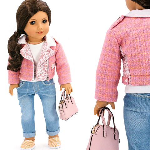 Liberty Jane BOGO 18 Inch Modern Peleton Jacket 18" Doll Clothes Pattern Pixie Faire