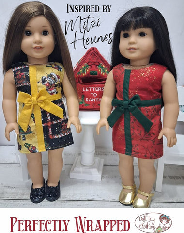 Doll Tag Clothing 18 Inch Modern Perfectly Wrapped Dress 18" Doll Clothes Pattern Pixie Faire