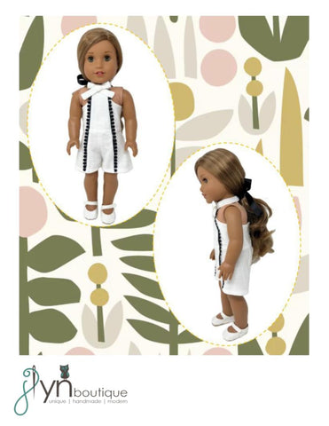 J Lyn Boutique 18 Inch Modern Petal Romper 18" Doll Clothes Pattern Pixie Faire