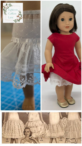 Eighteen Cotton Lane 18 Inch Historical Let's Put a Bow On It! 18" Doll Clothes Pattern Pixie Faire