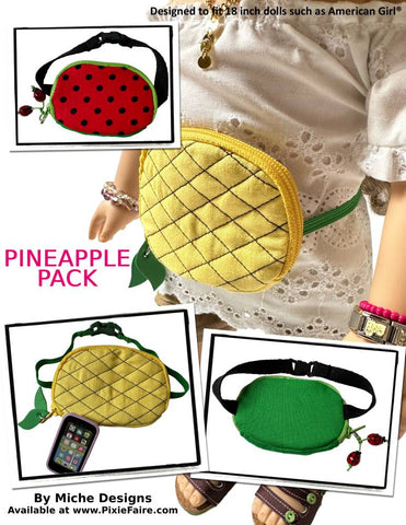 Miche Designs 18 Inch Modern Pineapple Pack 18" Doll Accessory Pattern Pixie Faire