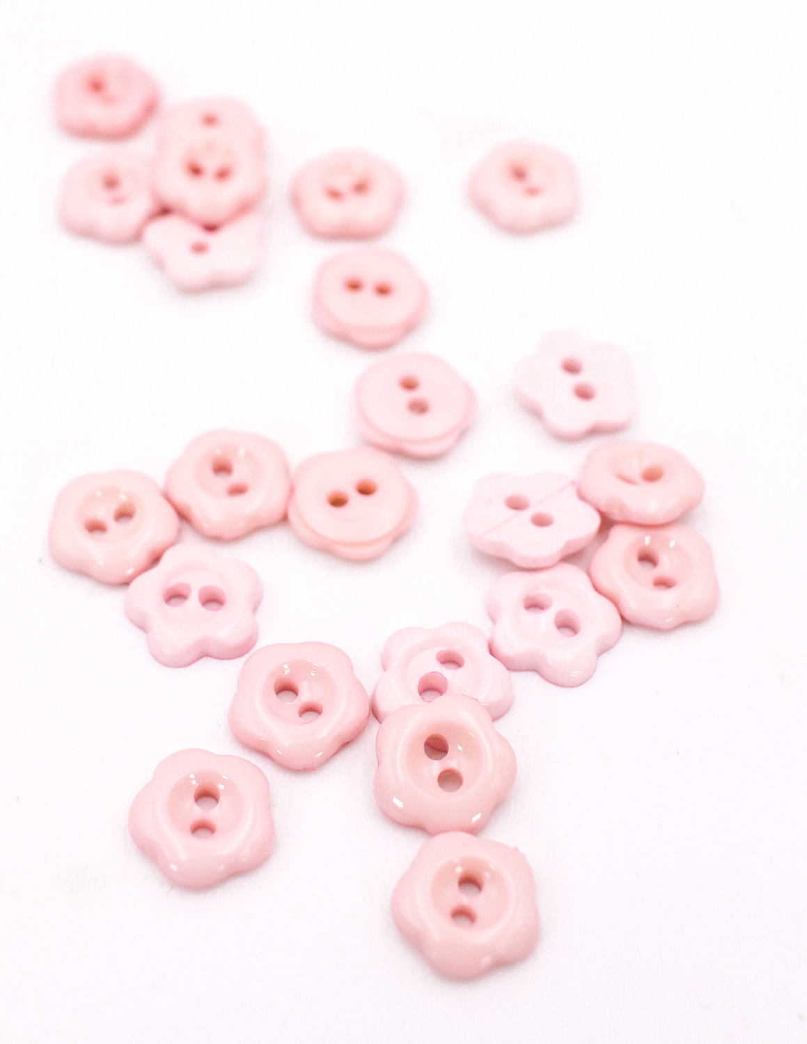 Pixie Faire Pixie Packs Pixie Packs Buttons - Pink Flower 3/8" Pixie Faire