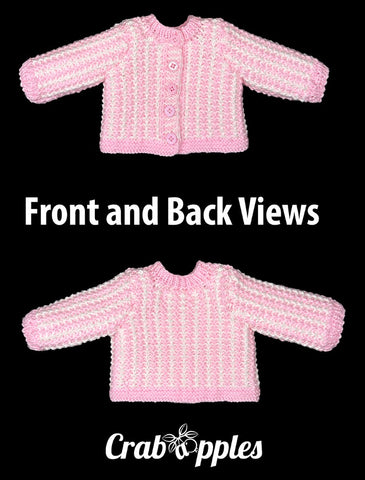 Crabapples Knitting Stripe It Rich 18" Doll Clothes Knitting Pattern Pixie Faire