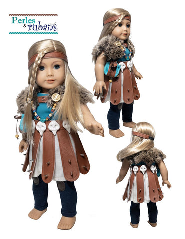 Perles & Rubans 18 Inch Modern Fantasy Viking 18" Doll Clothes Pattern Pixie Faire