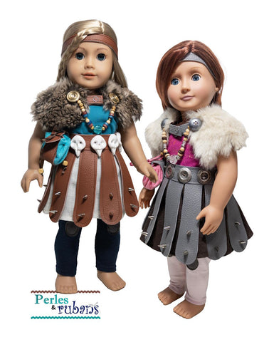 Perles & Rubans 18 Inch Modern Fantasy Viking 18" Doll Clothes Pattern Pixie Faire