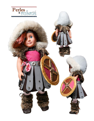 Perles & Rubans 18 Inch Historical Fantasy Viking Accessories 18" Doll Clothes Pattern Pixie Faire