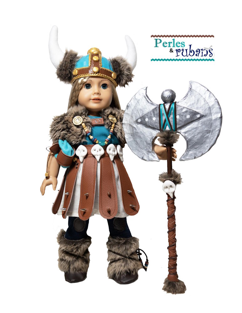 Perles & Rubans 18 Inch Historical Fantasy Viking Accessories 18" Doll Clothes Pattern Pixie Faire