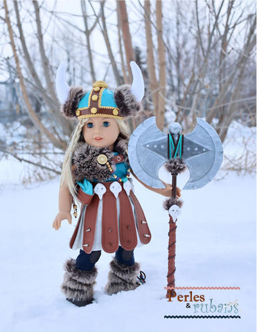 Perles & Rubans 18 Inch Historical Fantasy Viking Accessories 18" Doll Clothes Pattern Pixie Faire