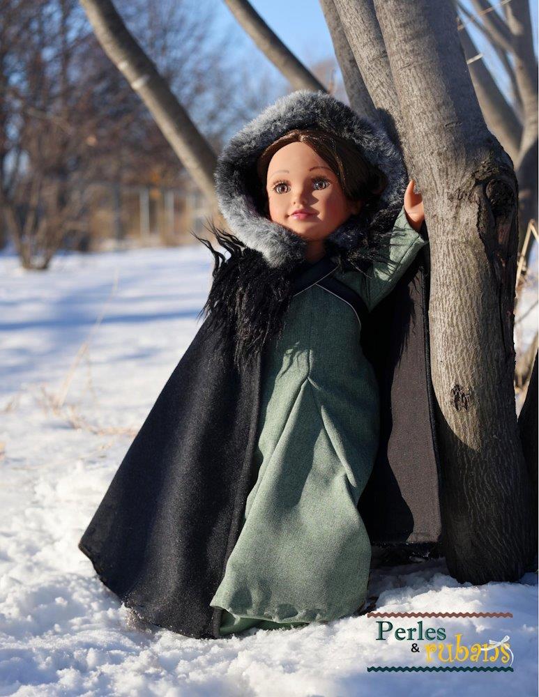 Perles & Rubans 18 Inch Historical The Queen of the North 18" Doll Clothes Pattern Pixie Faire