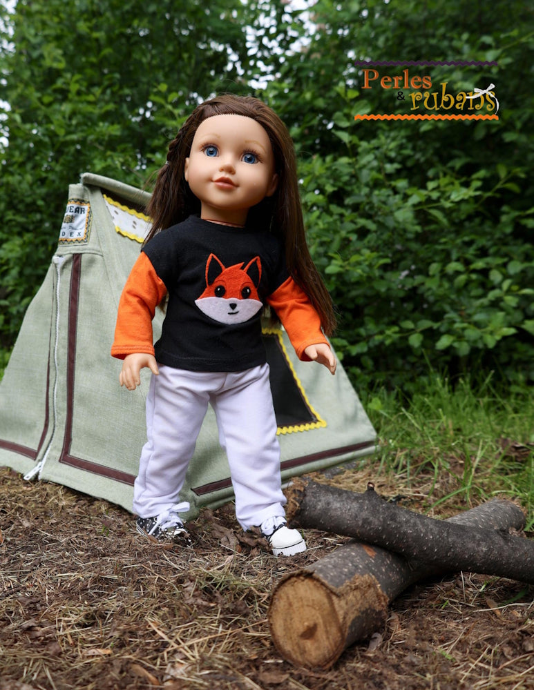 Perles & Rubans 18 Inch Modern Marimaude's Favorite Shirt 18" Doll Clothes Pattern Pixie Faire