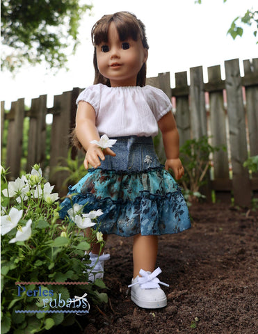 Perles & Rubans 18 Inch Modern A Little Touch of Joy 18" Doll Clothes Pattern Pixie Faire