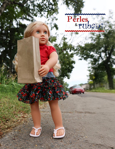 Perles & Rubans 18 Inch Modern A Little Touch of Joy 18" Doll Clothes Pattern Pixie Faire