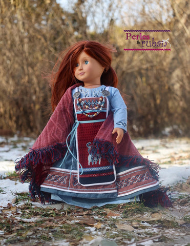 Perles & Rubans 18 Inch Historical Salbörg 18" Doll Clothes Pattern Pixie Faire