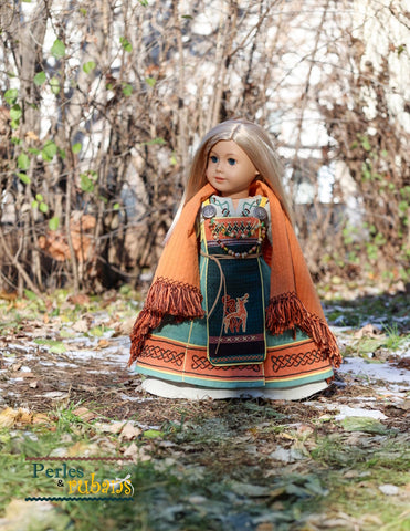 Perles & Rubans 18 Inch Historical Salbörg 18" Doll Clothes Pattern Pixie Faire