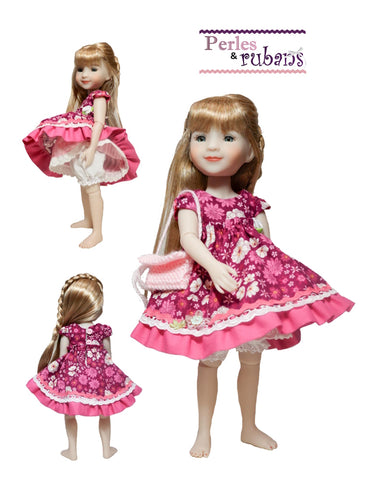 Perles & Rubans Ruby Red Fashion Friends Little Flowers 15" RRFF Doll Clothes Pattern Pixie Faire