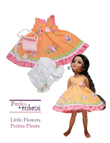 Perles & Rubans Ruby Red Fashion Friends Little Flowers 15" RRFF Doll Clothes Pattern Pixie Faire