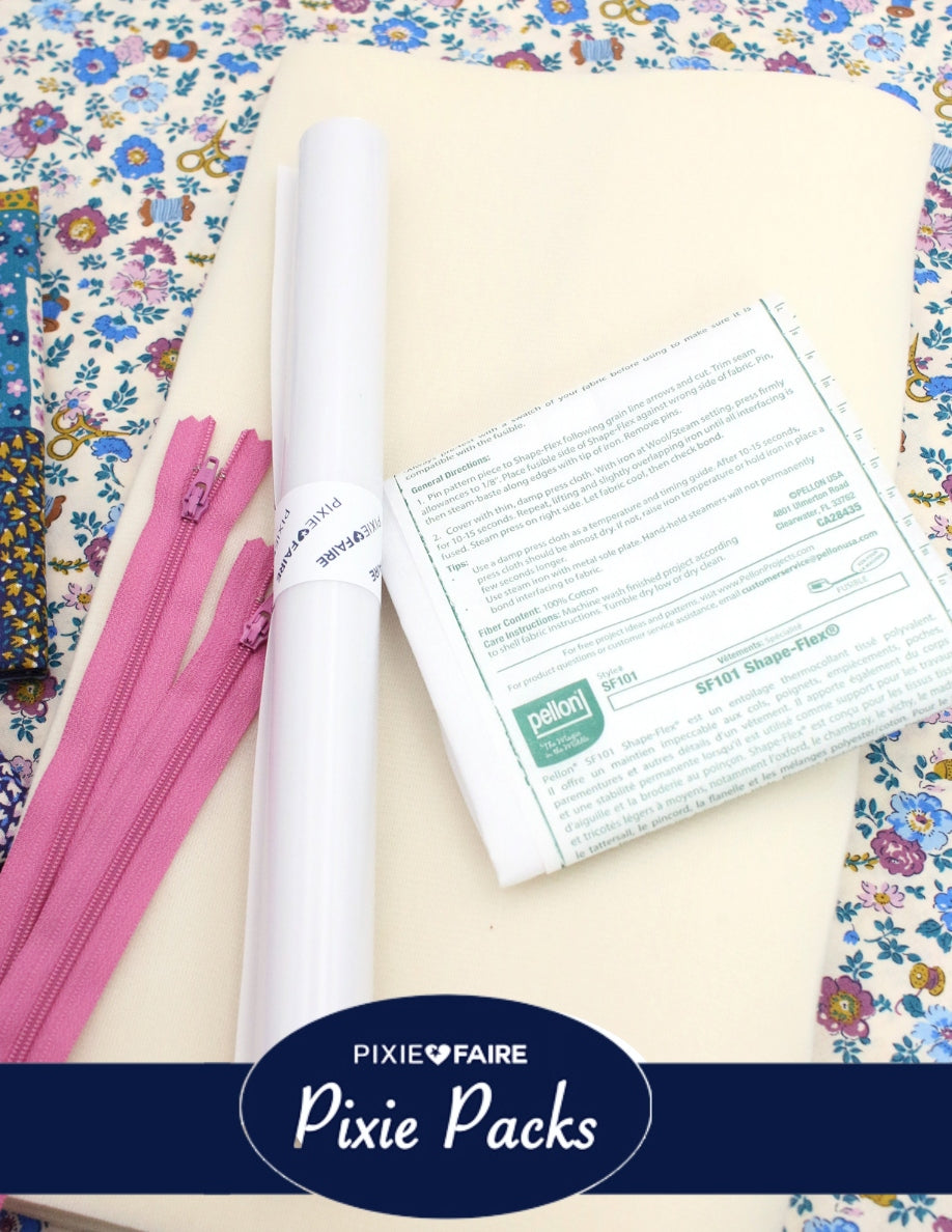 Pixie Faire Pixie Packs Pixie Pack Project Bags Kit Liberty Fabrics Tudor Celebration Pixie Faire