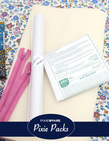 Pixie Faire Pixie Packs Pixie Pack Project Bags Kit Liberty Fabrics Tudor Celebration Pixie Faire