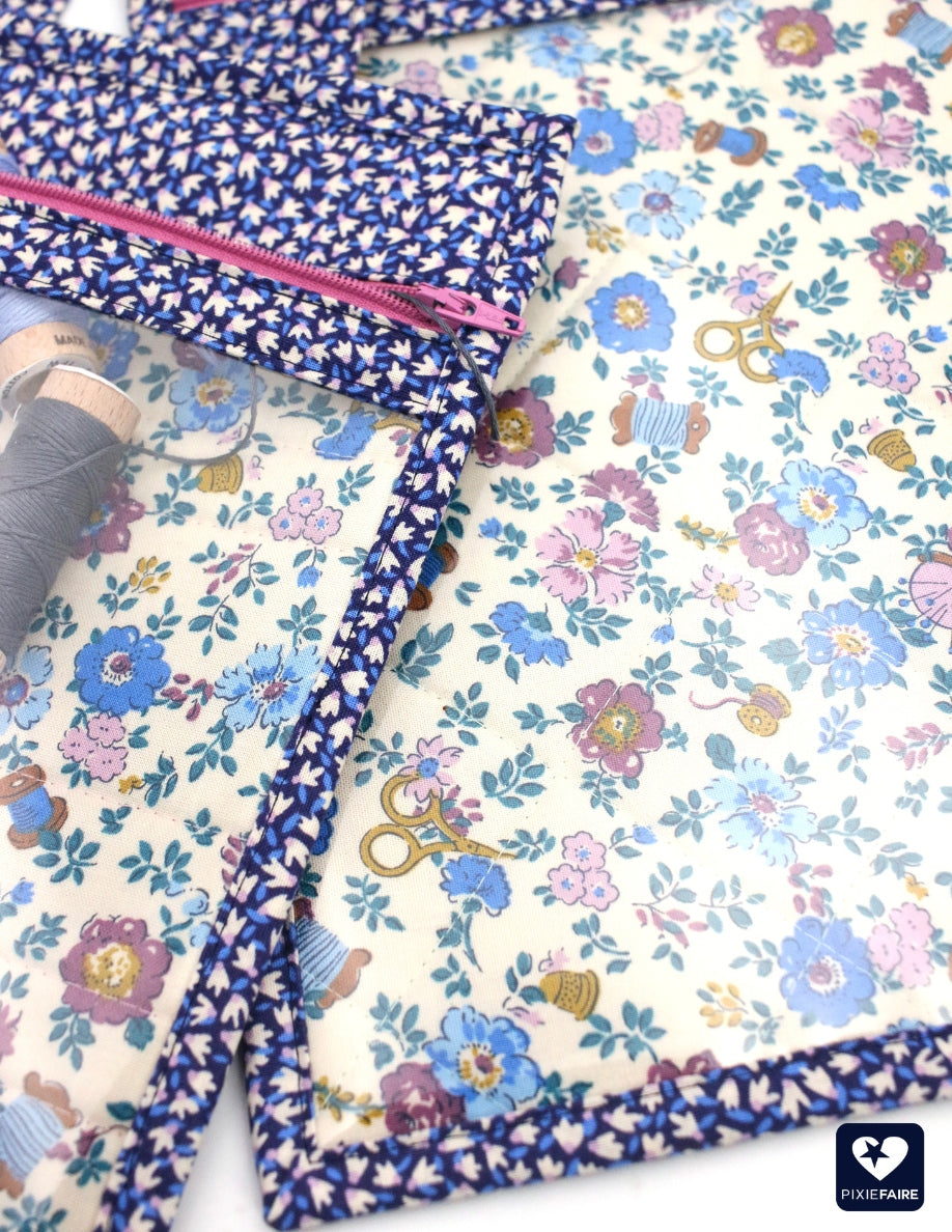 Pixie Faire Pixie Packs Pixie Pack Project Bags Kit Liberty Fabrics Tudor Celebration Pixie Faire