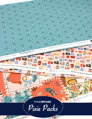 Pixie Faire Pixie Packs Pixie Pack Project Bags Kit Thimbelina and the Sewing Fairies Pixie Faire