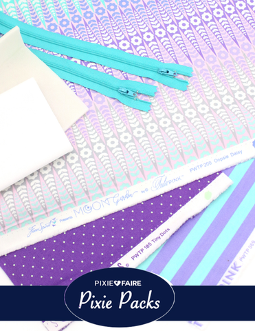 Pixie Faire Pixie Packs Pixie Pack Project Bags Kit Tula Pink Moon Garden Oopsie Daisy Pixie Faire