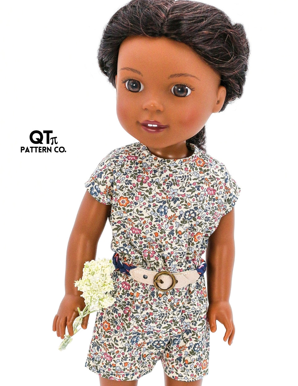 QTπ Pattern Co WellieWishers Runway Romper 14.5-15" Doll Clothes Pattern Pixie Faire
