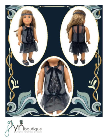 My Sunshine Dolls 18 Inch Historical Razzle Dazzle Dress for 18" Doll Clothes Pattern Pixie Faire
